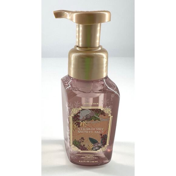 Bath & Body Works STRAWBERRY SNOWFLAKES Gentle Foaming Hand Soap 8.75 oz NEW! - Picture 1 of 2